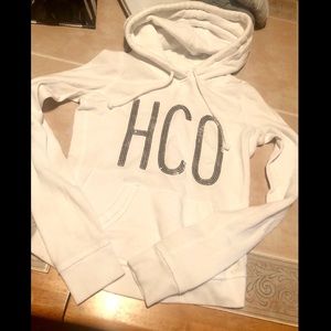 XXS White Hollister Hoodie